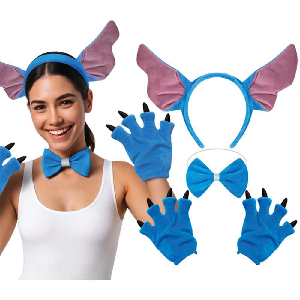 Blue-Pink - Back - Fiestas Guirca Monster Party Costume Accessory Set
