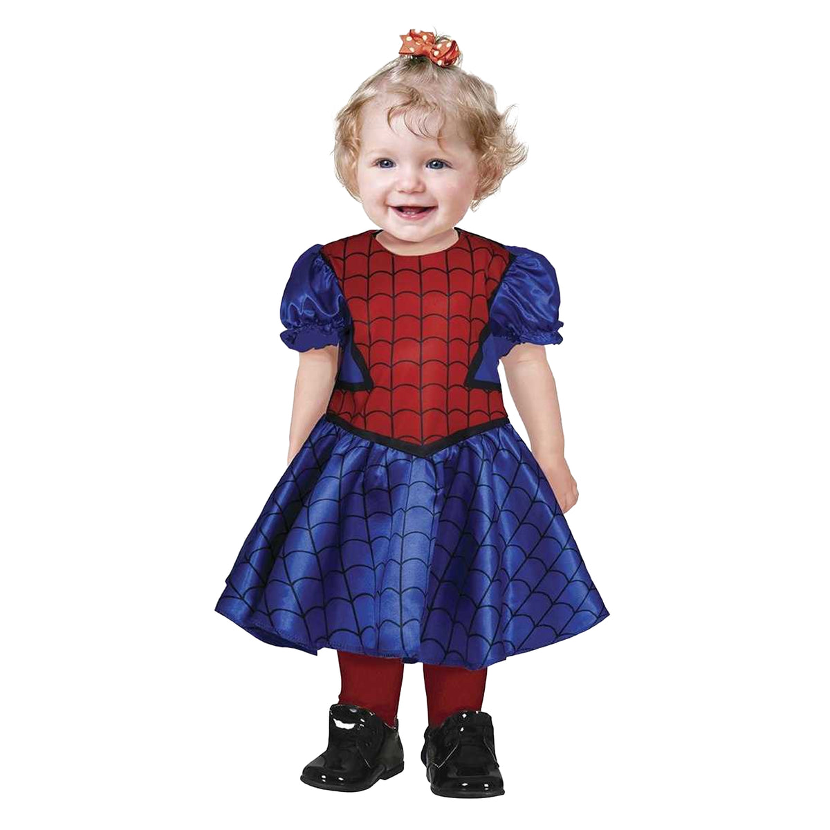 Red-Blue - Front - Fiestas Guirca Baby Spider Heroine Costume Set