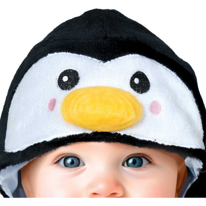 Black-White - Side - Fiestas Guirca Baby Penguin Costume Set