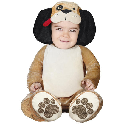 Brown - Front - Fiestas Guirca Baby Puppy Costume Set