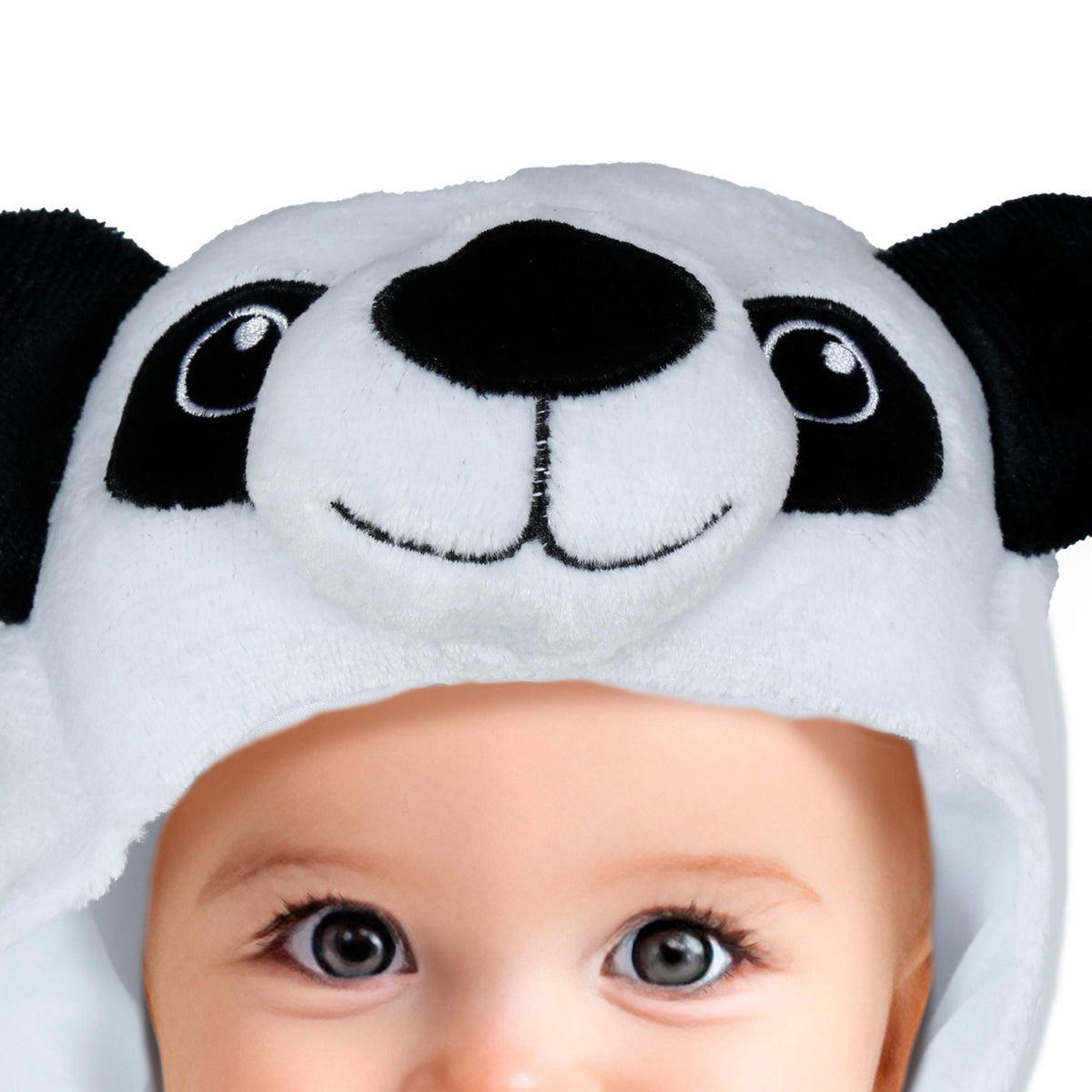 White-Black - Back - Fiestas Guirca Baby Panda Costume Set