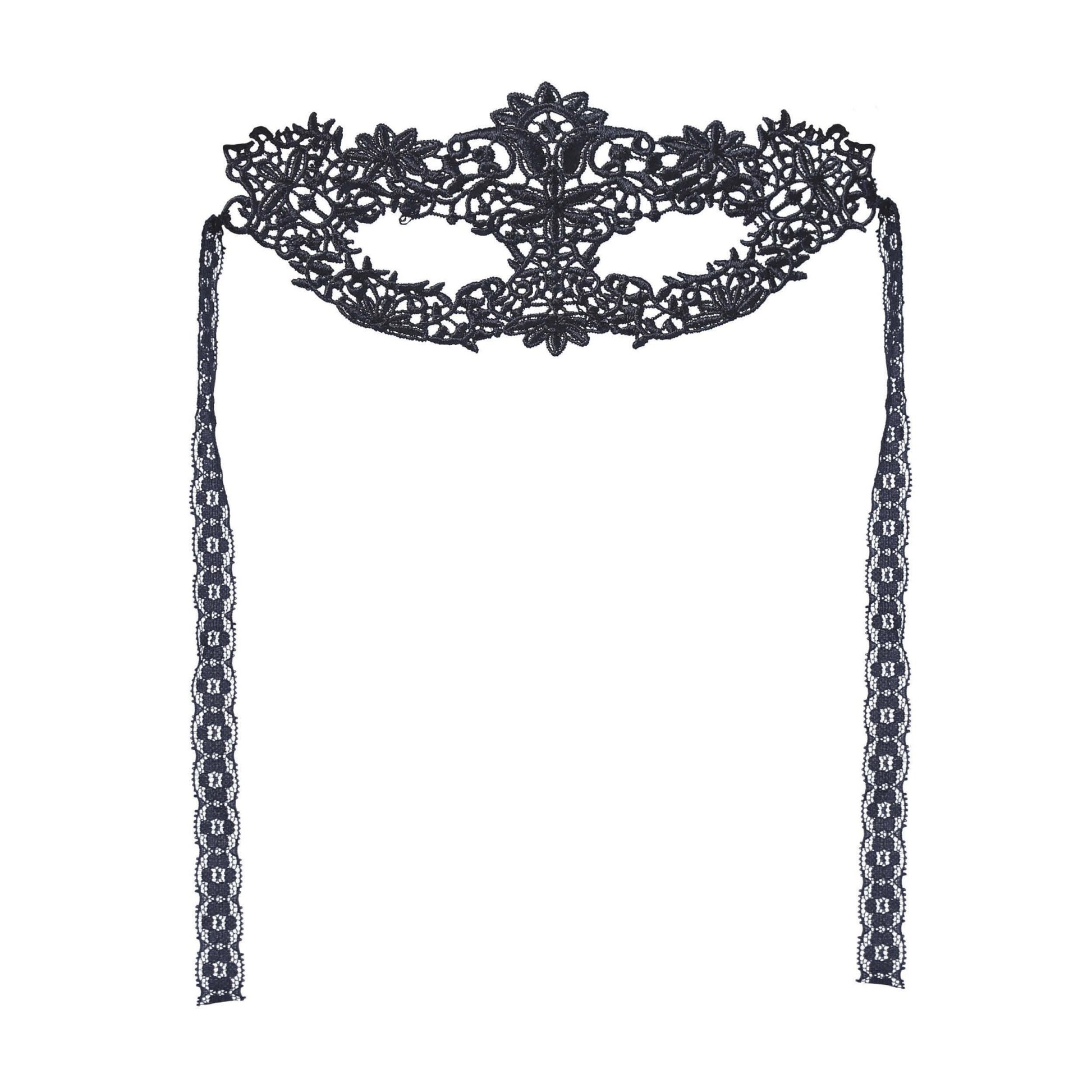 Black - Back - Fiestas Guirca Lace Eye Mask