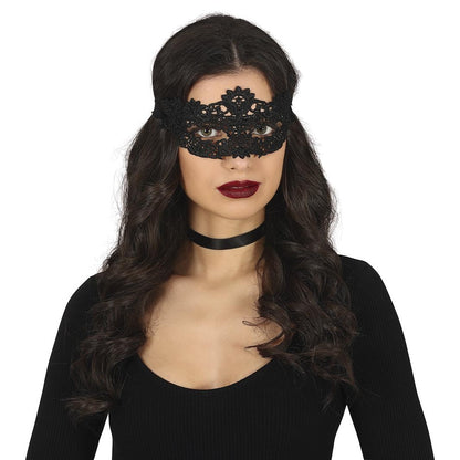 Black - Lifestyle - Fiestas Guirca Lace Eye Mask