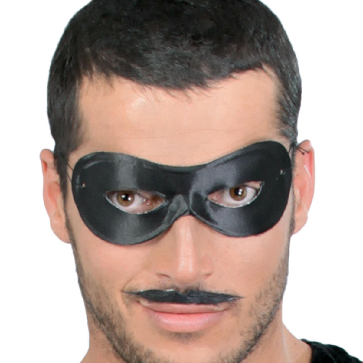 Black - Side - Fiestas Guirca Unisex Adult Pierrot Eye Mask