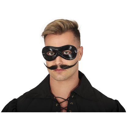 Black - Lifestyle - Fiestas Guirca Unisex Adult Pierrot Eye Mask