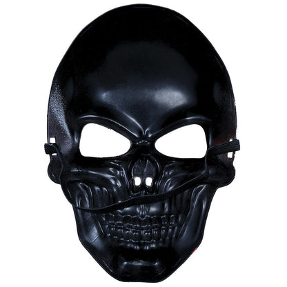 White-Red - Back - Fiestas Guirca Unisex Adult Skull PVC Mask