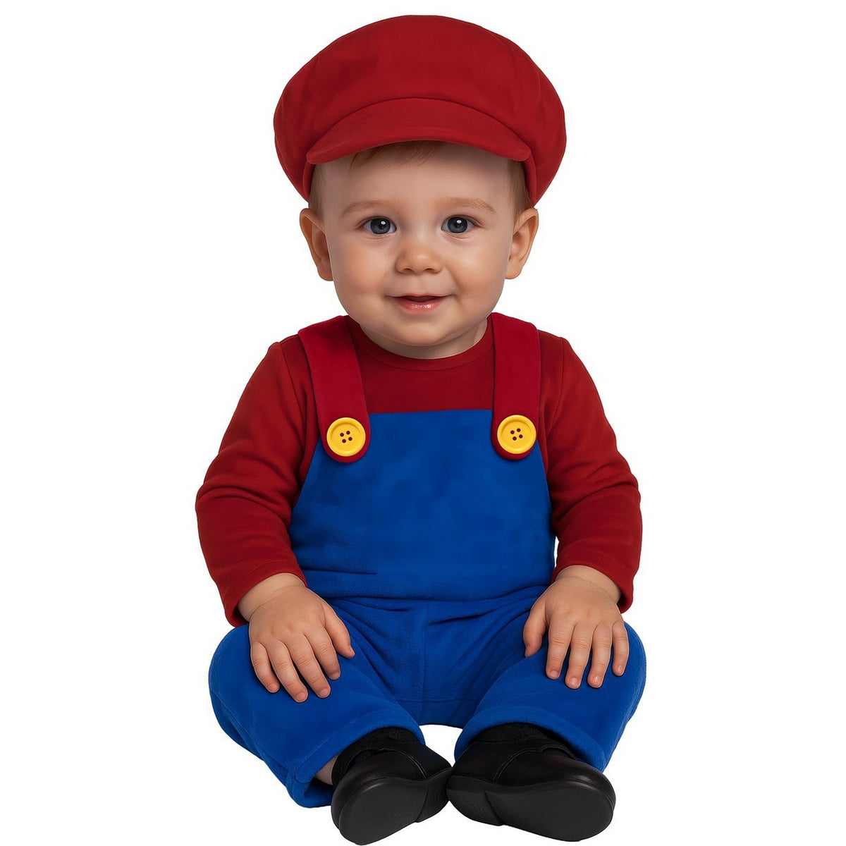 Red-Blue - Lifestyle - Fiestas Guirca Baby Train Driver Costume Set