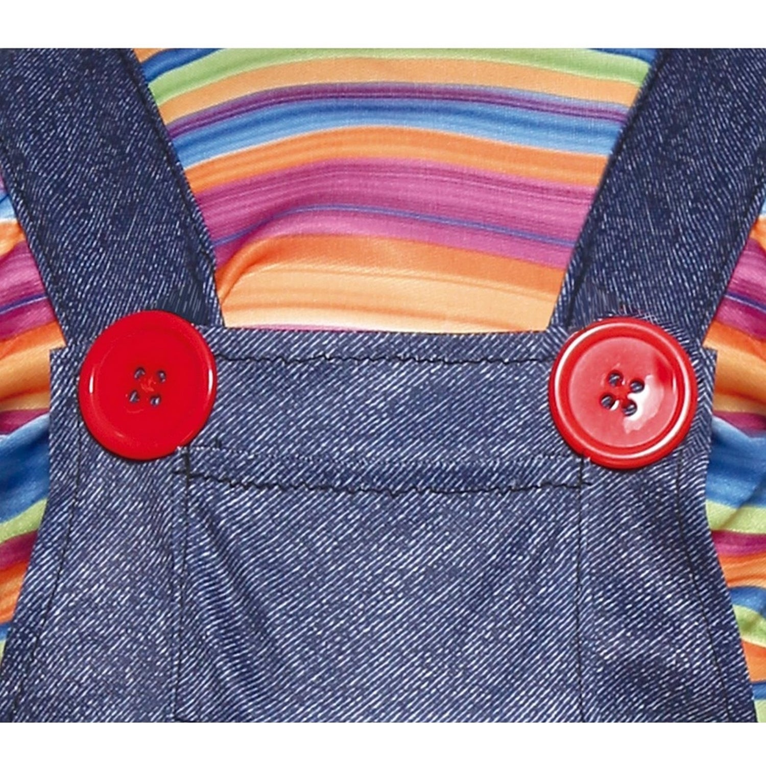 Multicoloured-Blue - Side - Fiestas Guirca Baby Bad Doll Costume Set