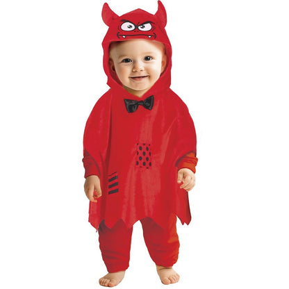 Red - Front - Fiestas Guirca Baby Demon Costume Poncho Set