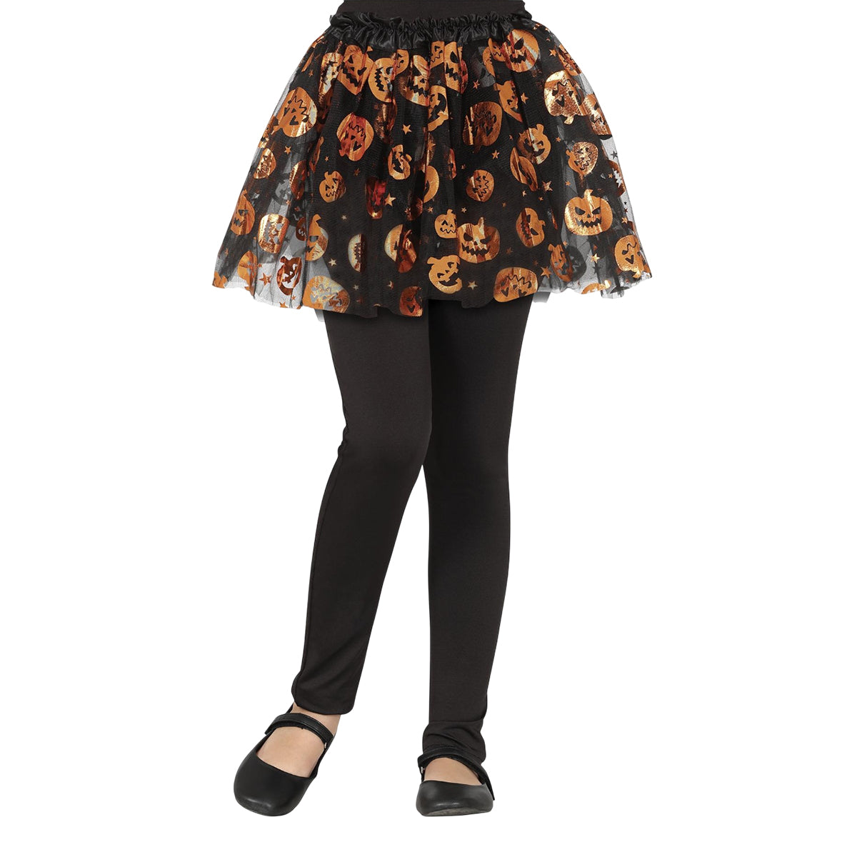 Black-Orange - Back - Fiestas Guirca Girls Pumpkin Tutu