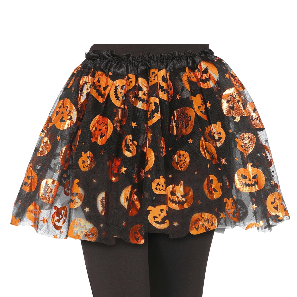Black-Orange - Side - Fiestas Guirca Girls Pumpkin Tutu