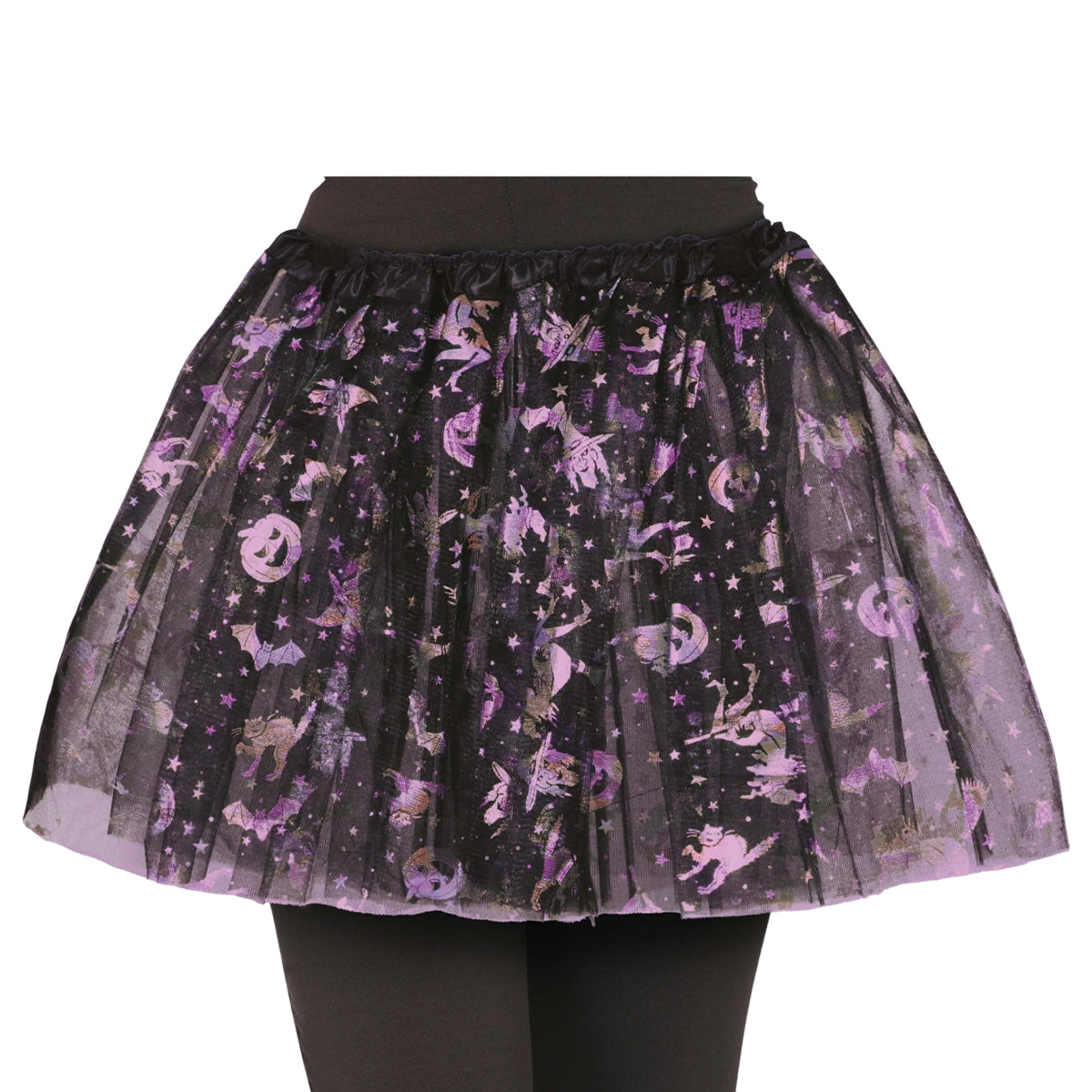 Black-Lilac - Side - Fiestas Guirca Girls Halloween Tutu