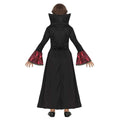 Black-Burgundy - Back - Fiestas Guirca Childrens-Kids Vampire Costume Set