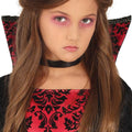 Black-Burgundy - Side - Fiestas Guirca Childrens-Kids Vampire Costume Set