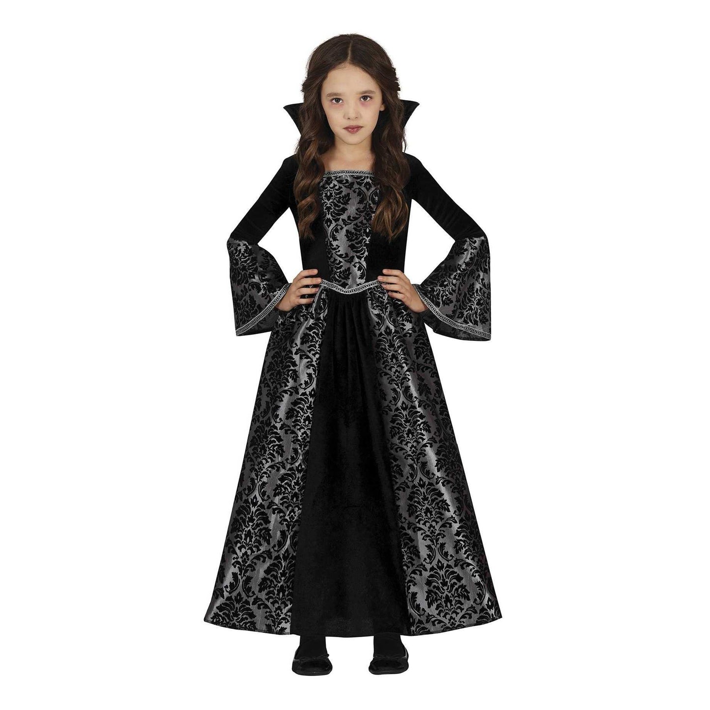 Black-Grey - Front - Fiestas Guirca Childrens-Kids Vampire Costume Set