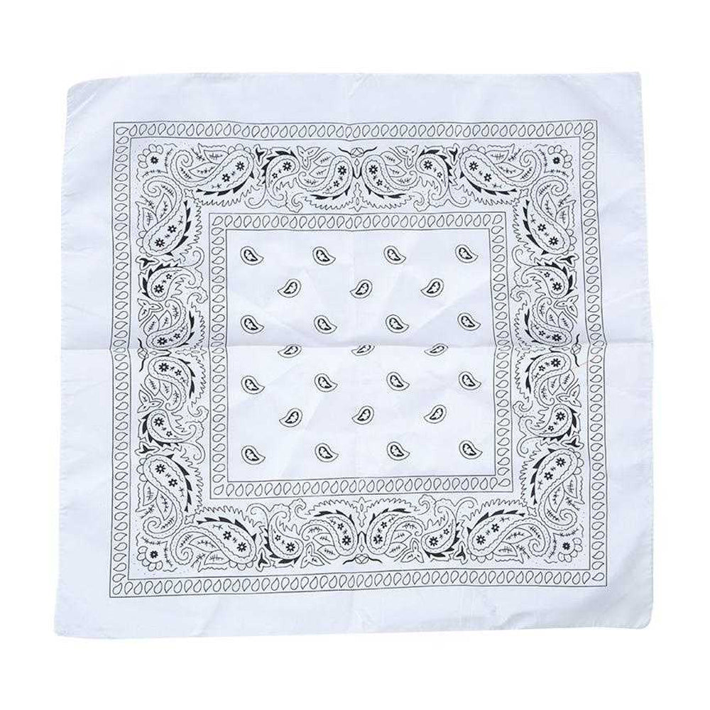 White - Back - Fiestas Guirca Denim Scarf Prop