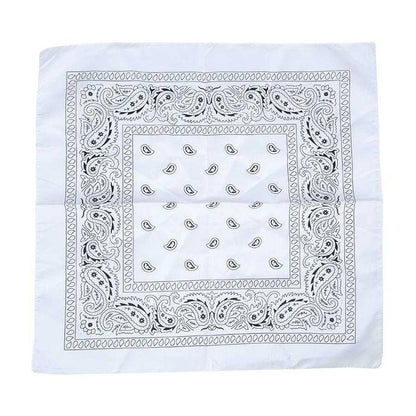 White - Back - Fiestas Guirca Denim Scarf Prop