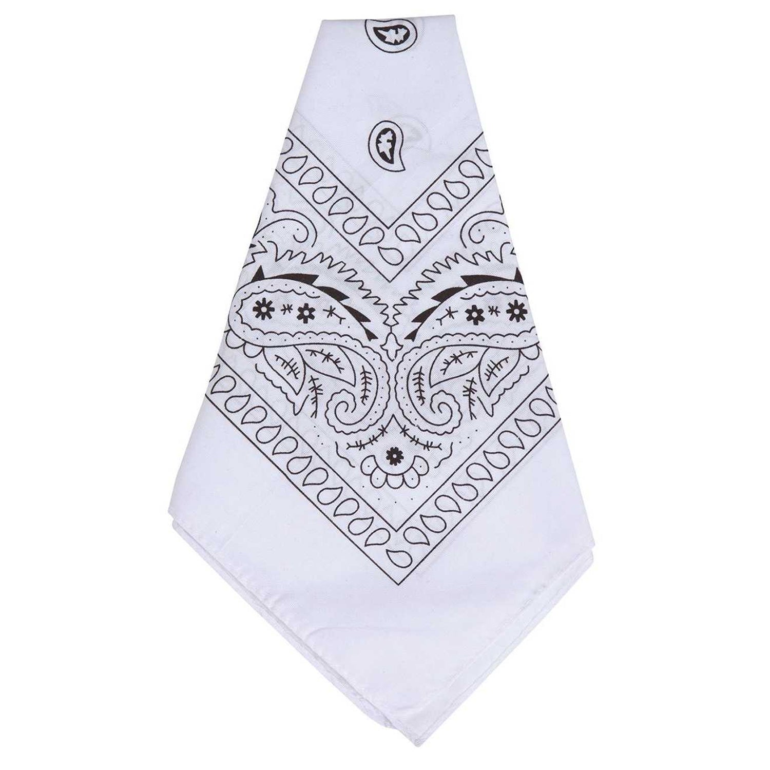 White - Front - Fiestas Guirca Denim Scarf Prop
