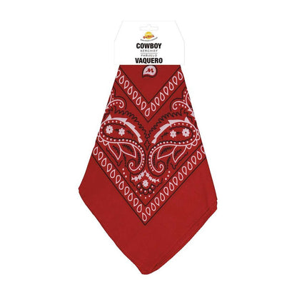 Red - Front - Fiestas Guirca Unisex Adult Denim Cowboy Scarf Prop