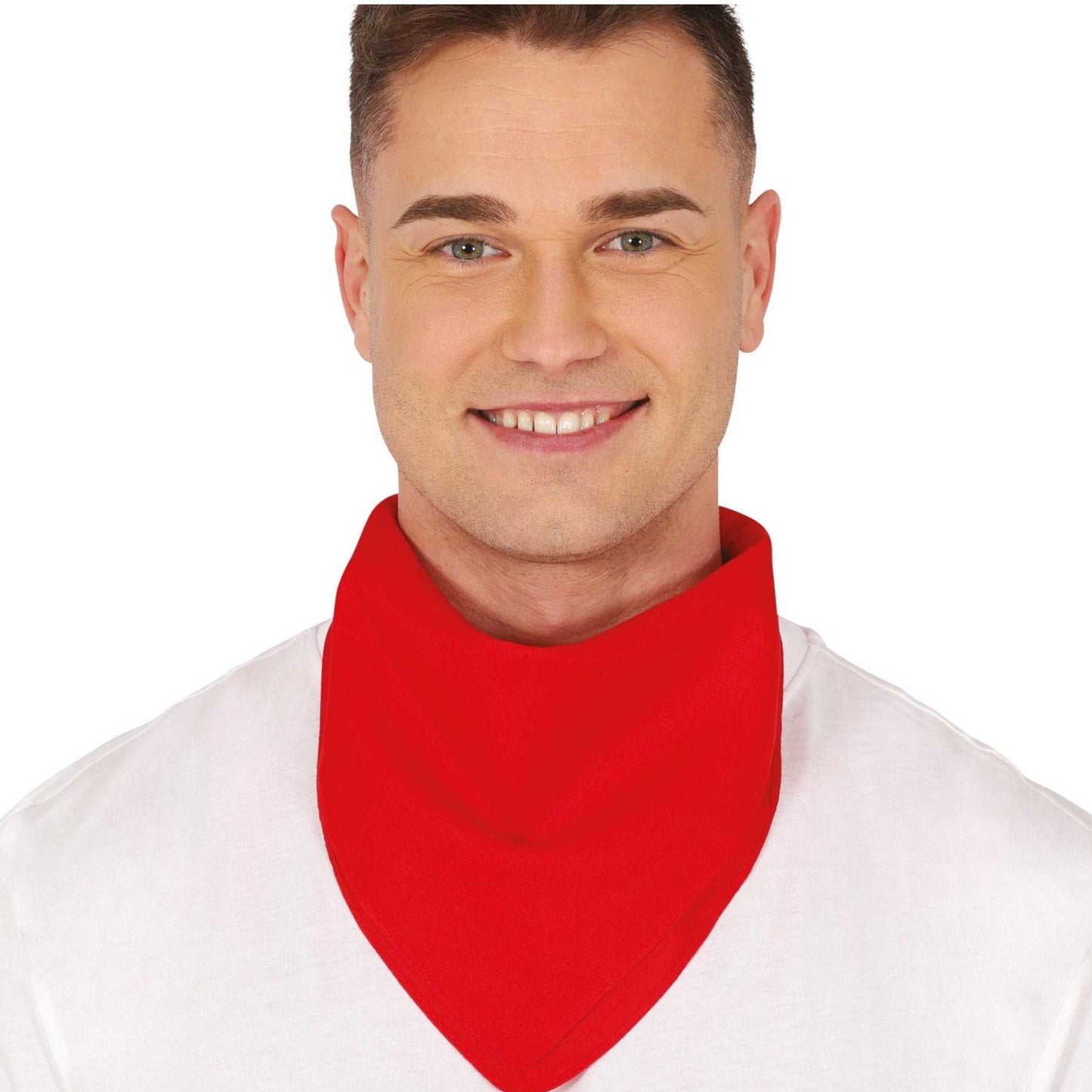 Red - Side - Fiestas Guirca Unisex Adult Bandana Scarf Prop