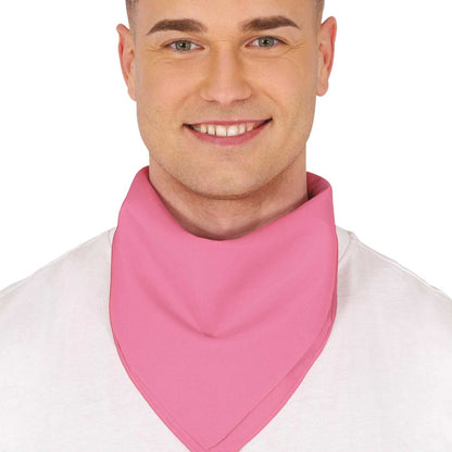 Pink - Side - Fiestas Guirca Unisex Adult Bandana Scarf Prop
