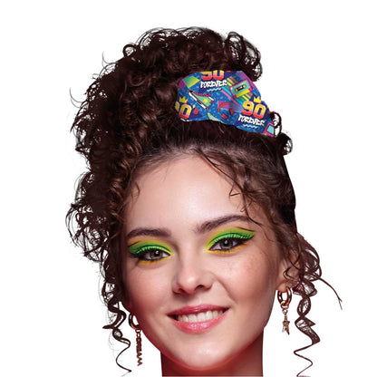Multicoloured - Side - Fiestas Guirca Womens-Ladies 90s Scrunchie