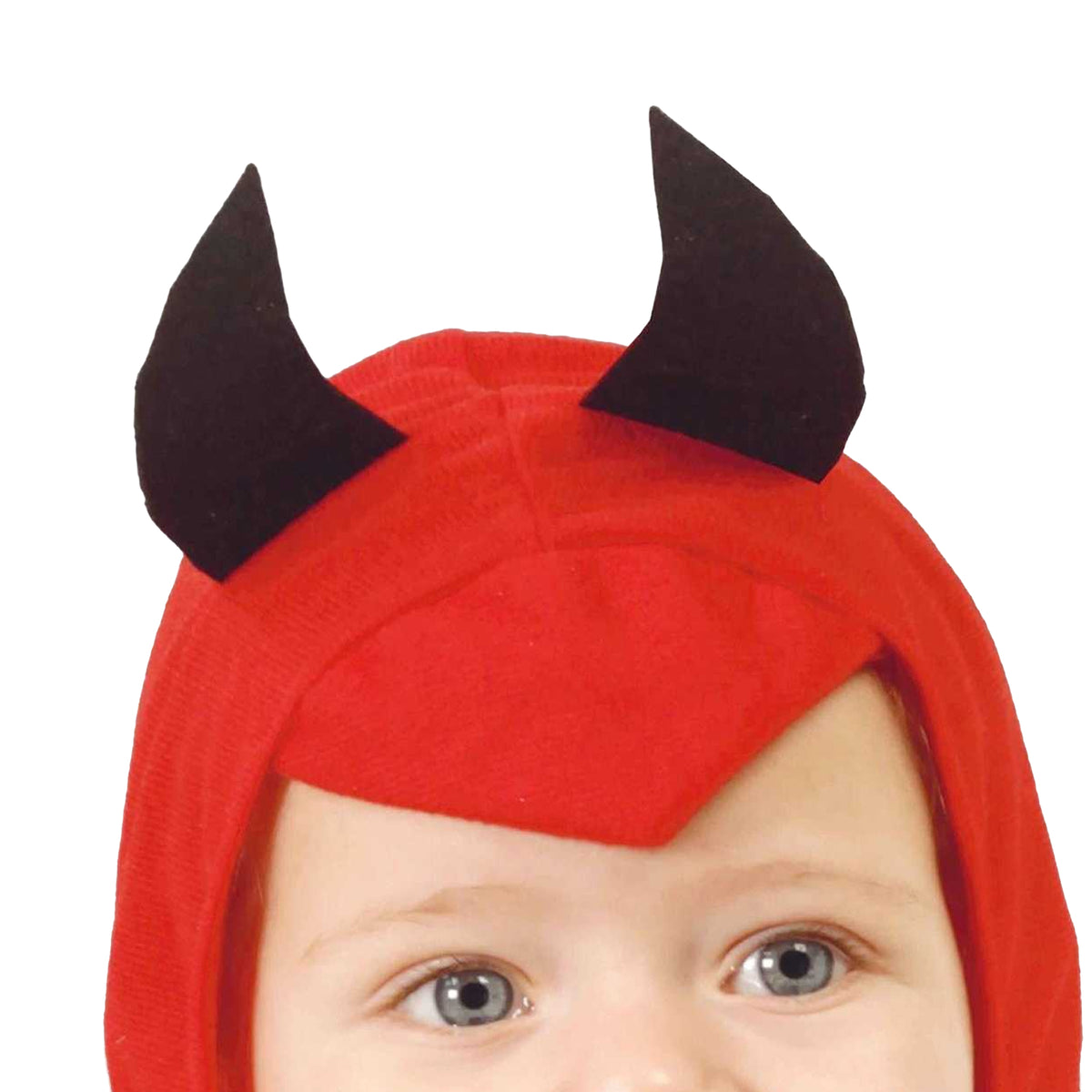 Red-Black - Back - Fiestas Guirca Baby Little Devil Costume Set