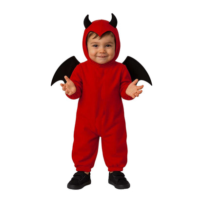 Red-Black - Front - Fiestas Guirca Baby Little Devil Costume Set