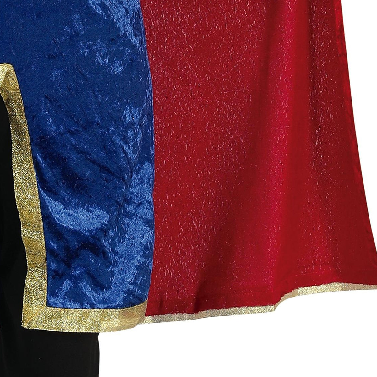Blue-Burgundy - Side - Fiestas Guirca Boys King Costume Set