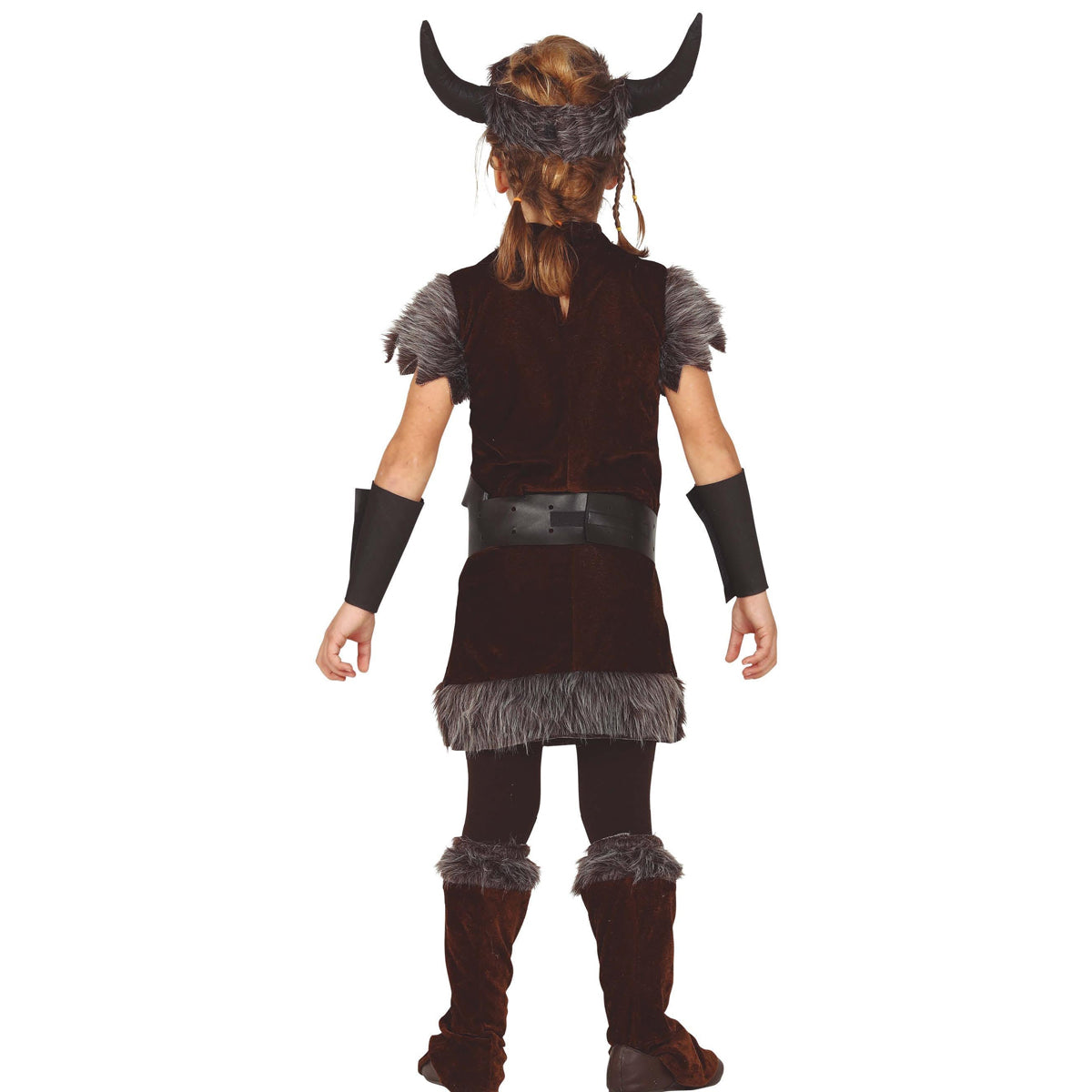 Brown-Grey - Back - Fiestas Guirca Boys Viking Costume Set