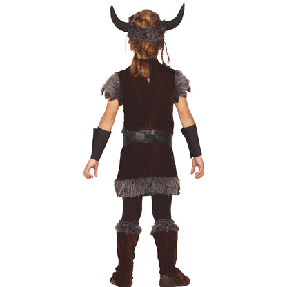 Brown-Grey - Back - Fiestas Guirca Boys Viking Costume Set