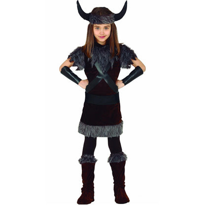 Brown-Grey - Front - Fiestas Guirca Boys Viking Costume Set