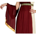 Burgundy-Beige - Side - Fiestas Guirca Womens-Ladies Roman Costume Set
