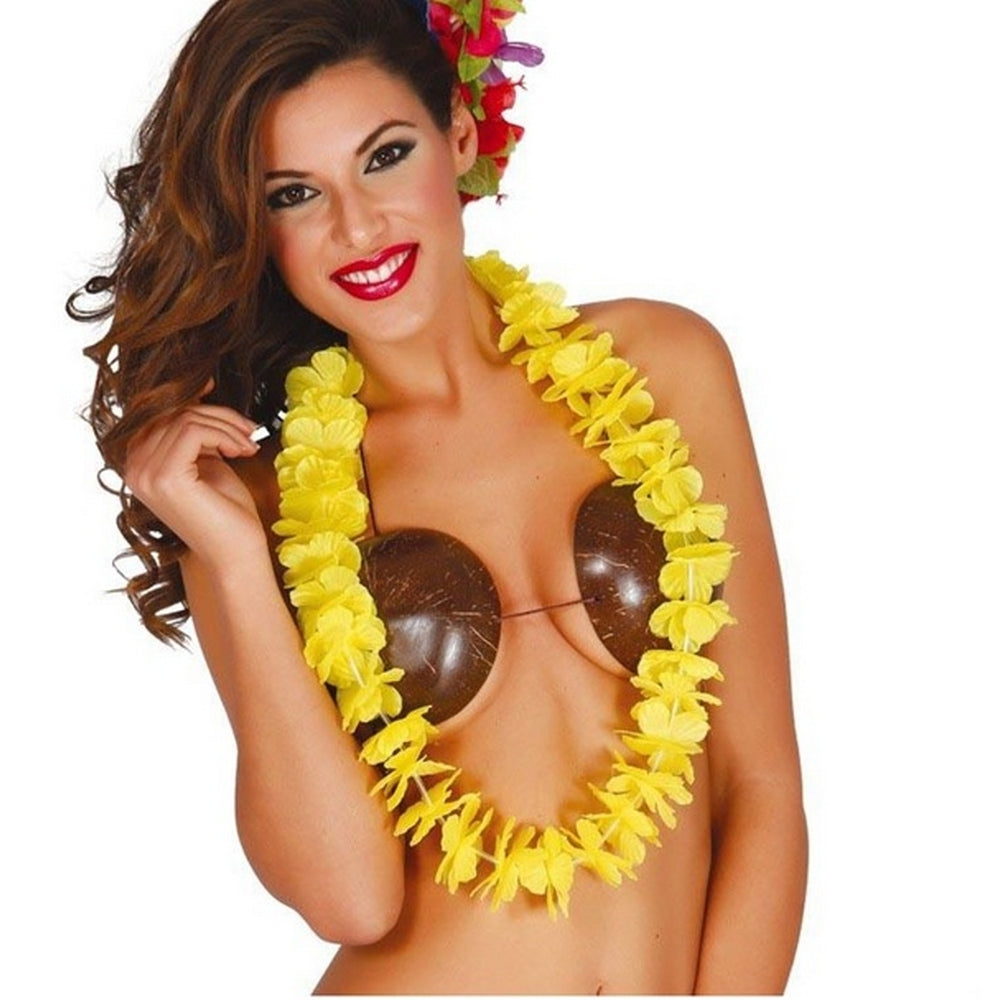 Yellow - Back - Fiestas Guirca Hawaiian Lei