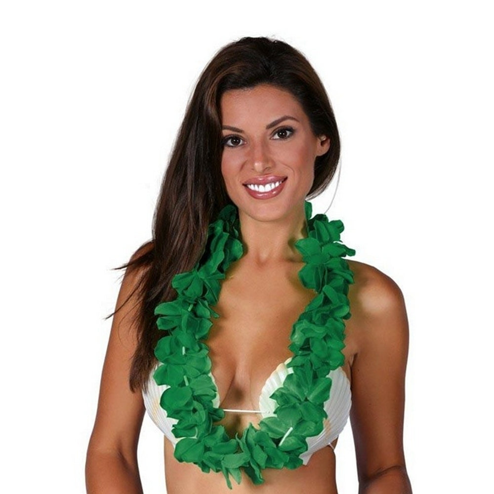 Green - Front - Fiestas Guirca Hawaiian Lei