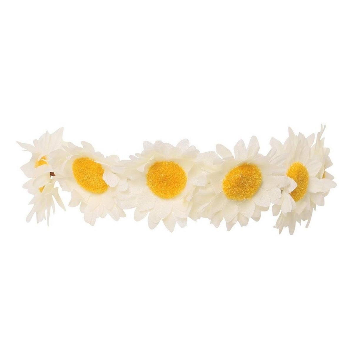 White - Front - Fiestas Guirca Flower Tiara