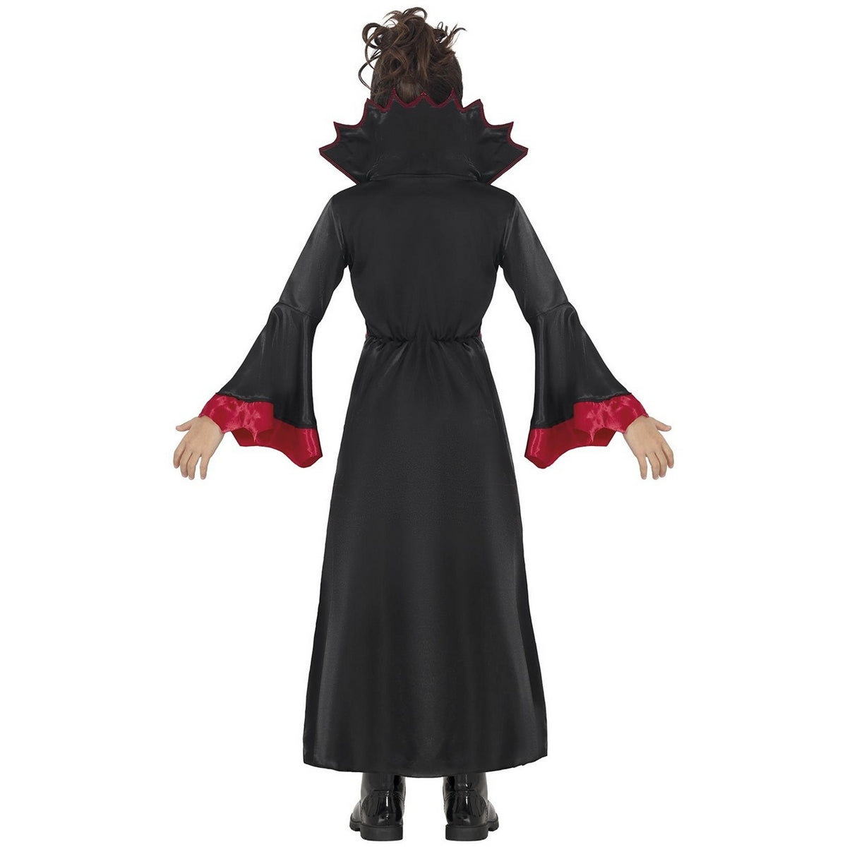 Black-Burgundy - Back - Fiestas Guirca Girls Bordeaux Vampire Costume