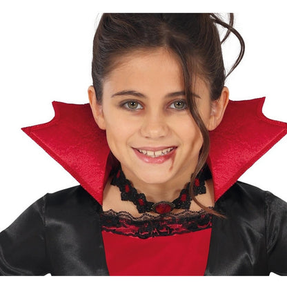 Black-Burgundy - Side - Fiestas Guirca Girls Bordeaux Vampire Costume