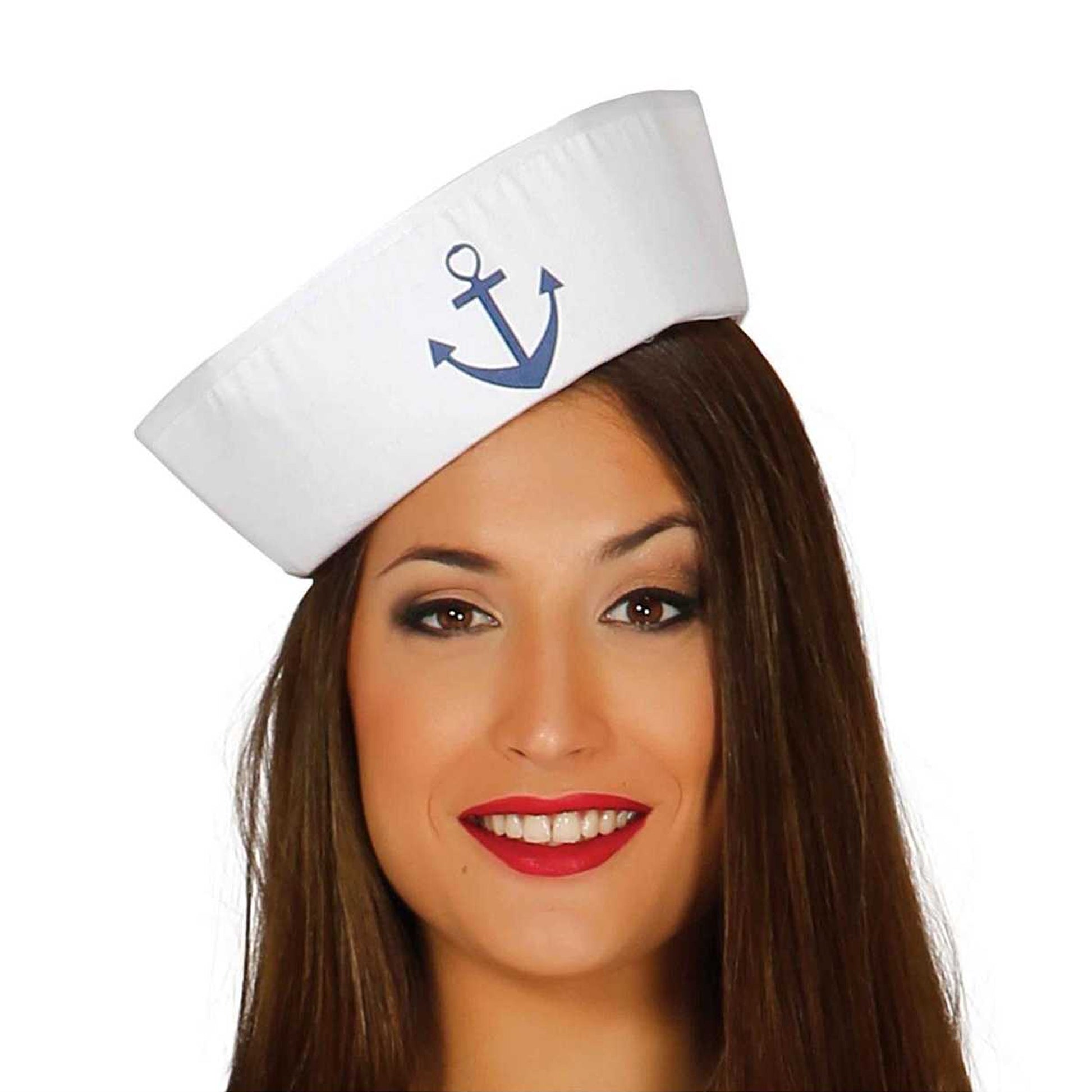 Blue-White - Side - Fiestas Guirca Womens-Ladies Sailor Costume Set