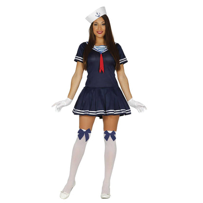 Blue-White - Front - Fiestas Guirca Womens-Ladies Sailor Costume Set