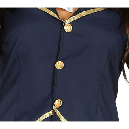 Blue-Gold - Lifestyle - Fiestas Guirca Womens-Ladies Air Hostess Costume Set