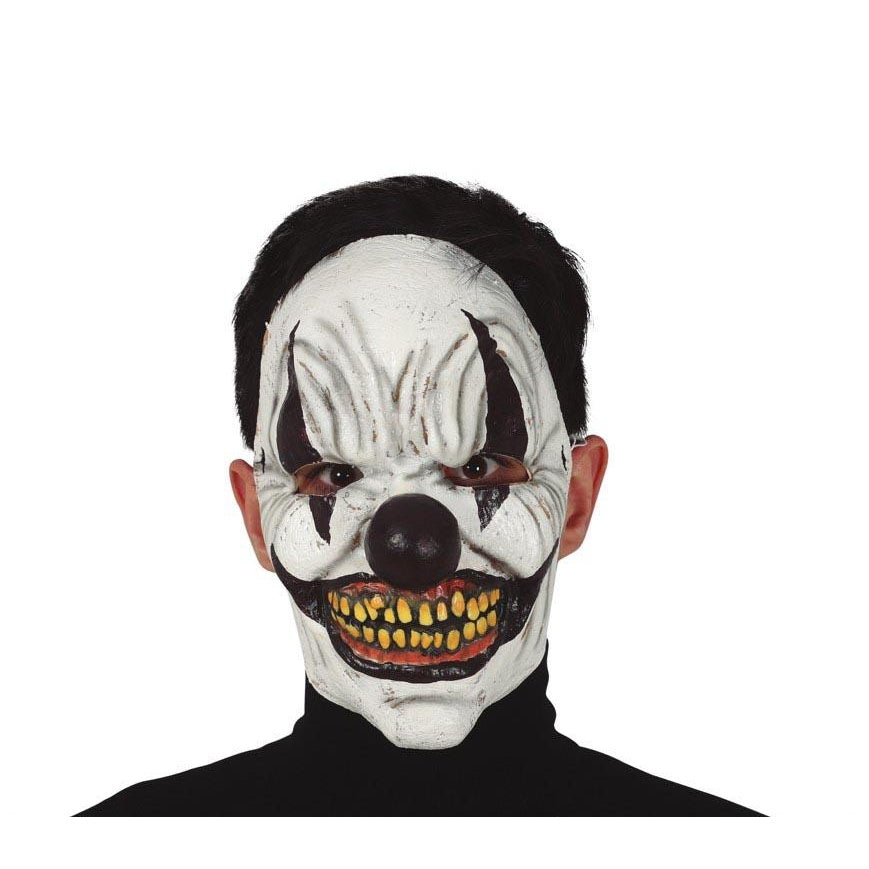 White - Side - Fiestas Guirca Unisex Adult Clown Latex Mask