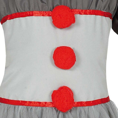 Grey-Red - Lifestyle - Fiestas Guirca Girls Bad Clown Costume Set