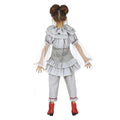 White-Red - Back - Fiestas Guirca Girls Killer Clown Costume Set