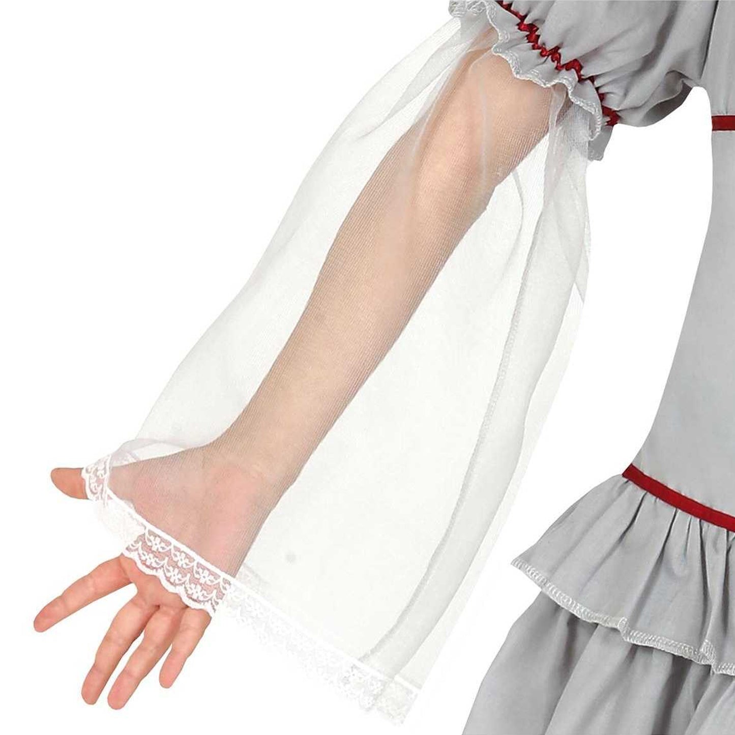White-Red - Lifestyle - Fiestas Guirca Girls Killer Clown Costume Set