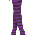 Lilac-Black - Back - Fiestas Guirca Girls Striped Tights