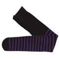 Lilac-Black - Side - Fiestas Guirca Girls Striped Tights