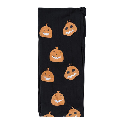 Black - Side - Fiestas Guirca Girls Pumpkin Tights