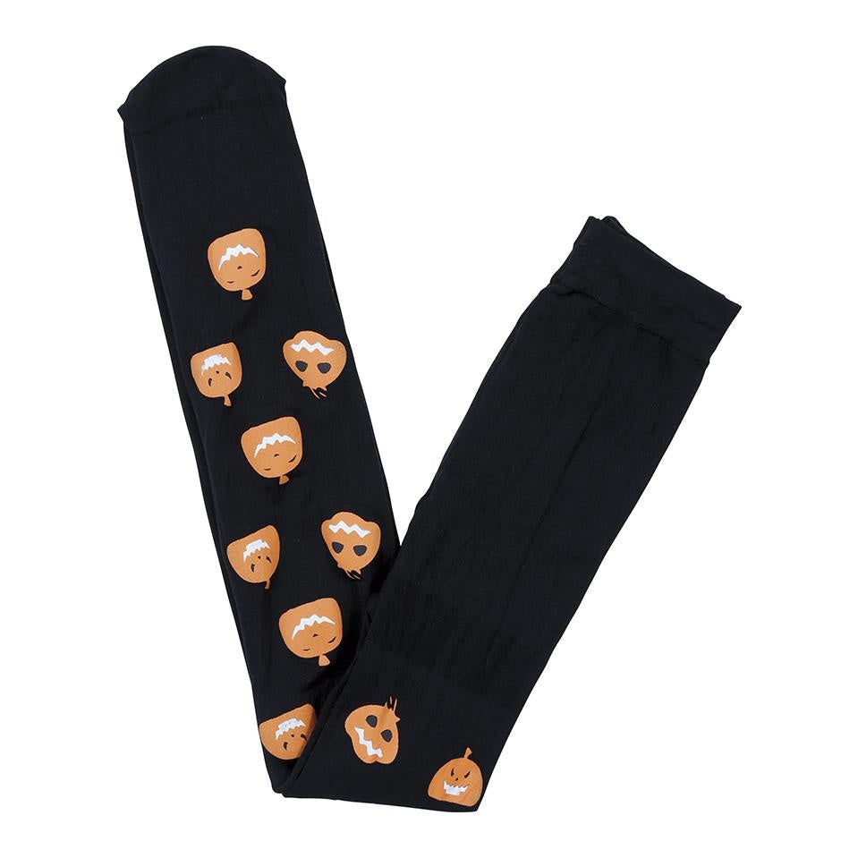 Black - Lifestyle - Fiestas Guirca Girls Pumpkin Tights