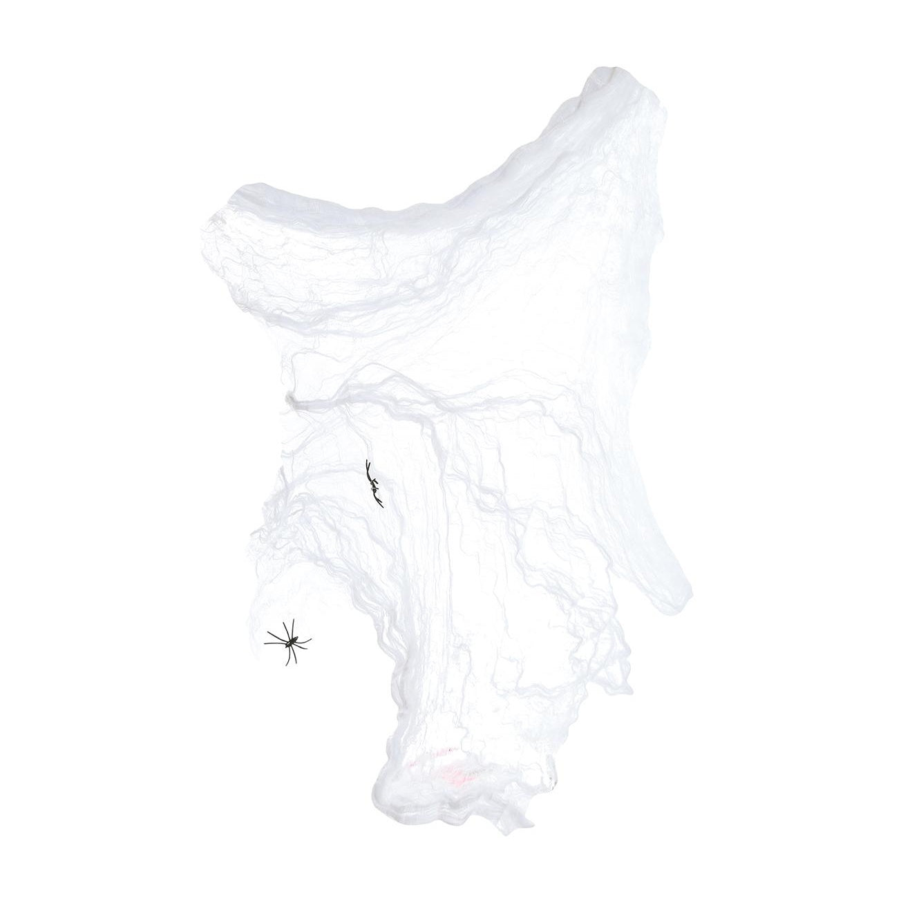 White - Side - Fiestas Guirca Spider Web Halloween Decoration